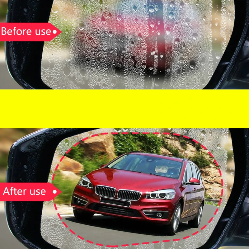 Пленка на зеркало заднего вида автомобиля HD нано-пленка противотуманная