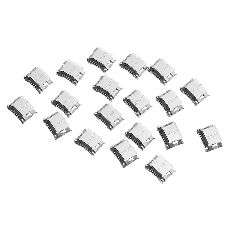 20 шт. 5 Pin разъем SMT разъемы Micro USB Type B внутреннее размещение SMD Штекерный DIP |