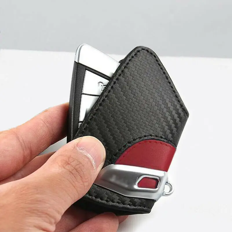 Кожаный чехол для автомобильных ключей из углеродного волокна /// M BMW 2 серии New X5 X6