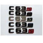 Хромированные черные буквы номер багажник значки-Эмблемы Эмблема значок наклейка для Mercedes Benz W204 W205 C205 S205 A205 C63s C63 S AMG