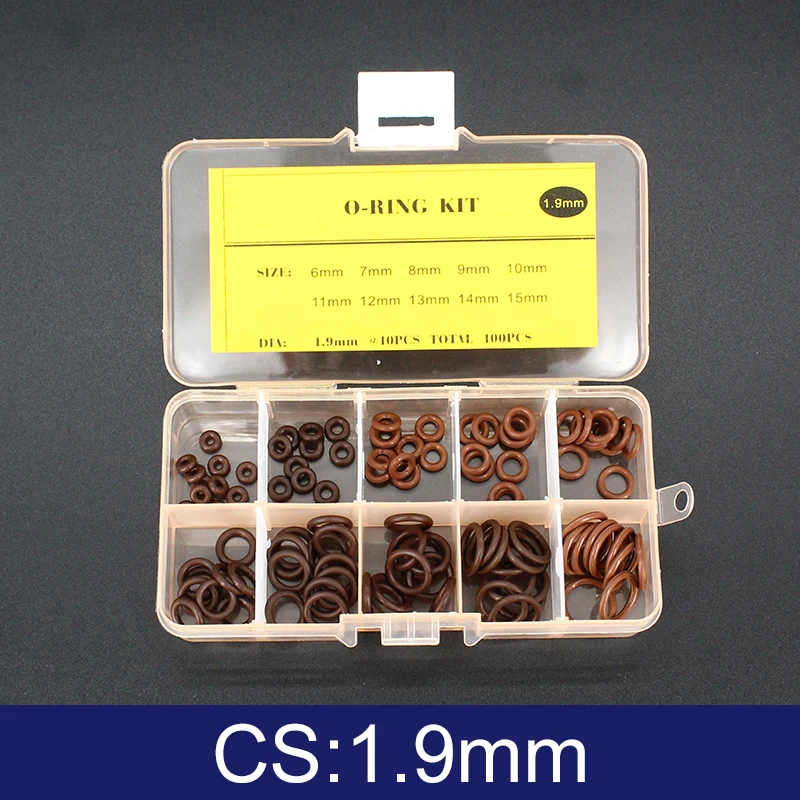 

Набор уплотнительных колец FKM NC 1.5/1.9/2.4/3.1мм