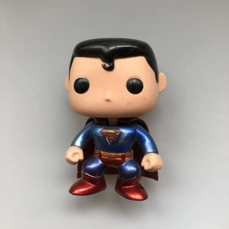 Зеленый Эксклюзивный Funko pop используется DC металлический Супермен Flash Wonder Woman Бэтмен Виниловая фигурка Коллекционная модель свободная игрушка - Цвет: Зеленый