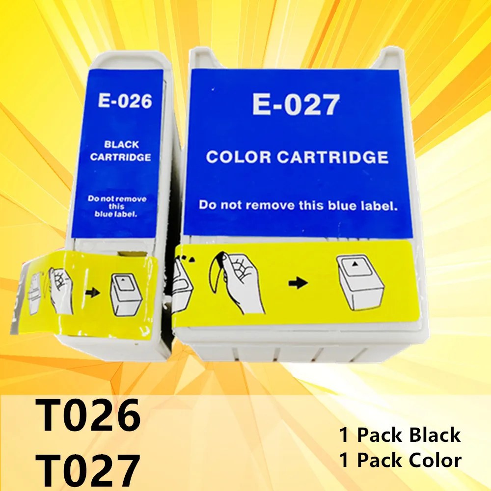 Совместимый чернильный картридж T026 T027 картриджи 026 027для принтера Epson Stylus Photo 810 820
