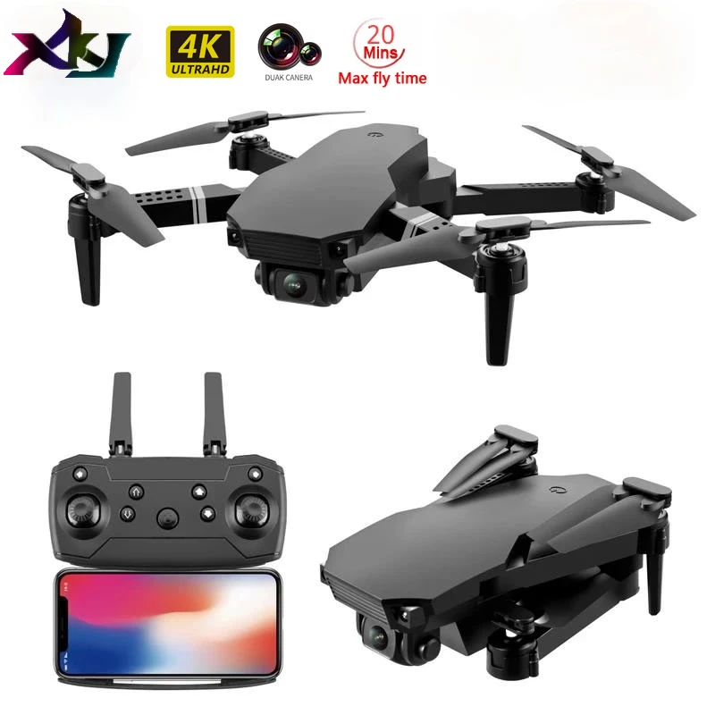 

XKJ S70 drone 4K HD dual camera foldable height keeping dron WiFi FPV 1080p real-time transmission RC Quadcopter toys for boys