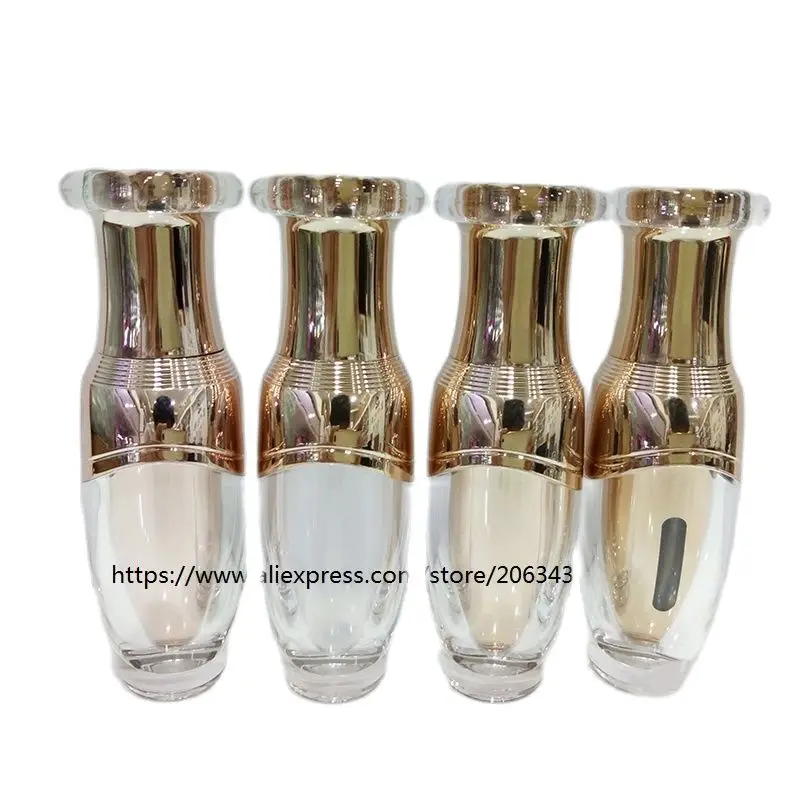 15 мл розовое золото пластиковая акриловая бутылка для