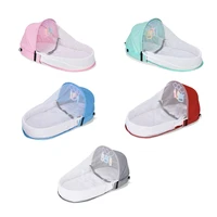 baby bed travel crib portable toddler bed cot with mosquitoes net foldable bassinet infant sleeping basket with toys for p31b