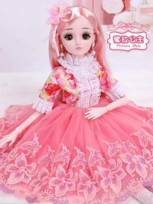 as picture 60 см, 1/3 BJD, кукла с принцессой, аксессуары для одежды, 20 подвижных шарнирных кукол, свадебное платье, игрушки для девочек, подарок AT35 - Цвет: as picture