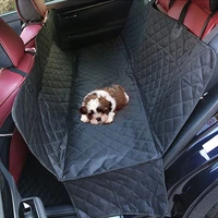 1pc waterproof dog car seat cover view mesh pet carrier car rear back seat mat hammock cushion protector with pockets and zipper