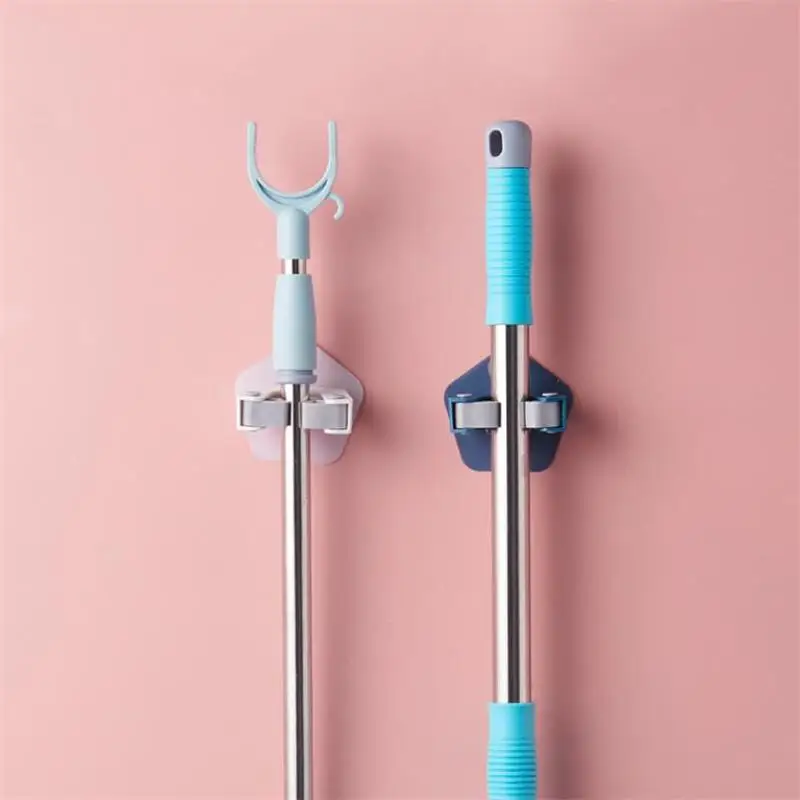 Настенный органайзер для швабры 1 шт. вешалка щетки и метлы стеллаж хранения