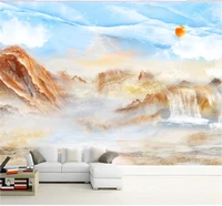 milofi modern simple personality marbling mural tv living room interior decorative wallpaper custom 8d waterproof wall cloth