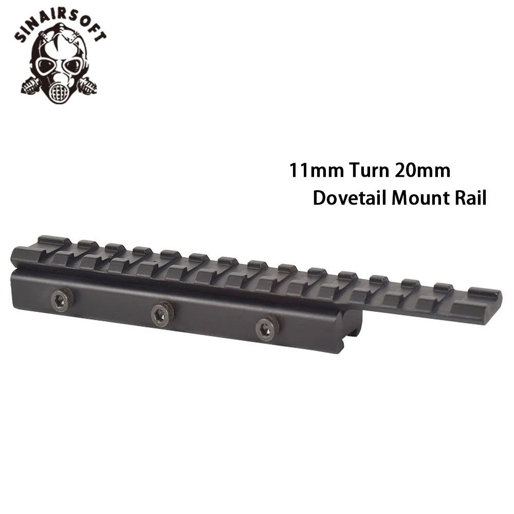 Тактическая направляющая Ласточкин хвост от 11 мм до 20 для Вивера Пикатинни