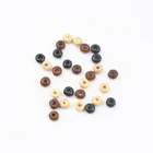 DoreenBeads, деревянные бусины-разделители, круглые бусины, произвольный дизайн, браслеты сделай сам, ювелирные изделия 5 мм x 3 мм-4 мм x 3 мм, отверстие: прибл. 1,5 мм, 3000 шт.