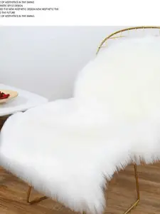 Одеяло из шерсти для стула, длинное, белое