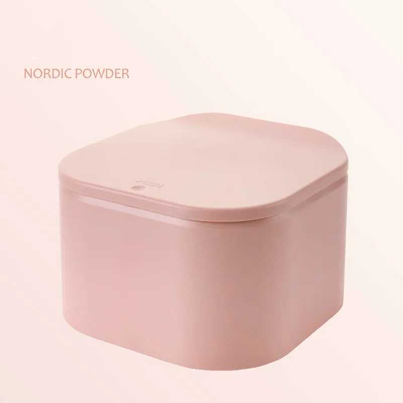 pink Мини двухслойные мусорные ящики многофункциональный настольный напорный мусорный ящик можно кухня офис для мусора ведро WF81031 - Цвет: pink