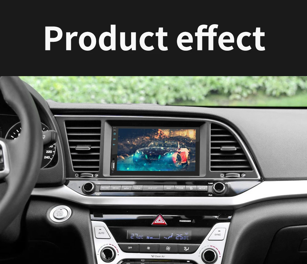 Автомагнитола 2 din автомагнитола с сенсорным экраном 7 дюймов поддержкой Bluetooth USB TF