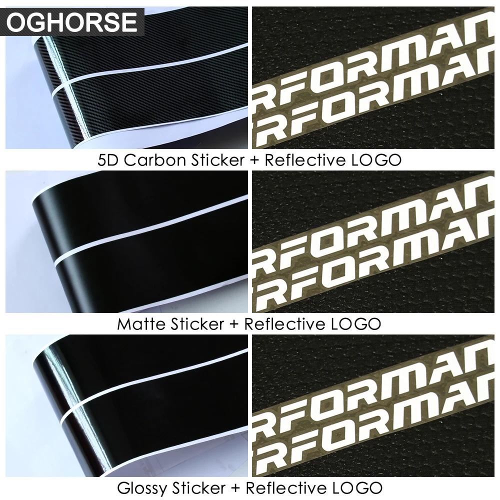 2 шт. Стайлинг автомобиля M Performance 5D Углеродные виниловые боковые гоночные полосы
