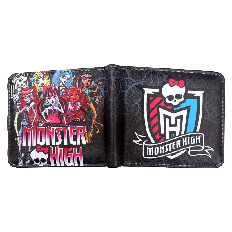 Двойной кошелек Monster High для девочек-подростков модный с куклой и карманом монет |