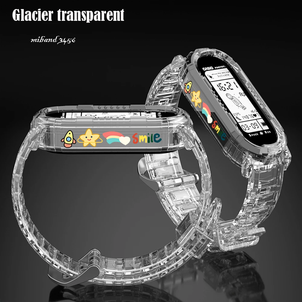 

Printed strap For Xiaomi Mi Band 6 5 4 3 NFC Wrist TPU belt Silicone Sport Bracelet Quick Replacement for correa miBand 6 5 4 3