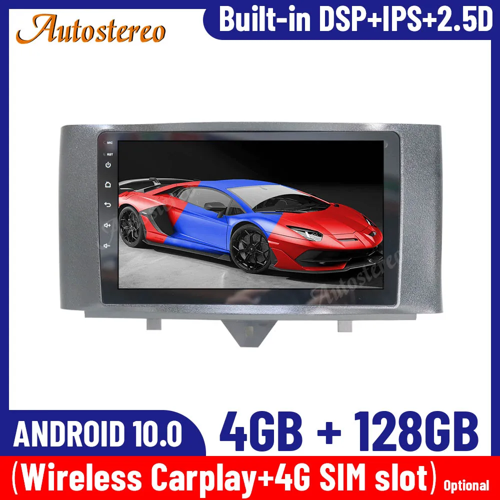 

Android10 128 г Carplay для Mercedes-Benz SMART 2011-2015 автомобильный радиоприемник с навигацией GPS мультимедийный видеоплеер лента Регистраторы головное устро...