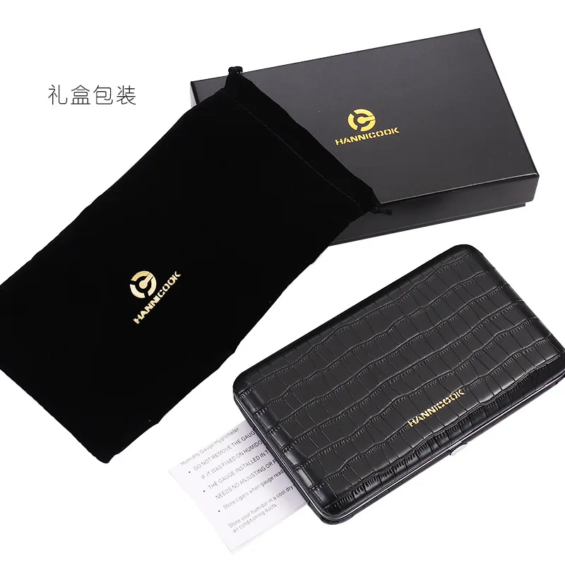 HANNICOOK portable 4 хьюмидор для сигар кожаный кедровый чехол кубинский набор курения