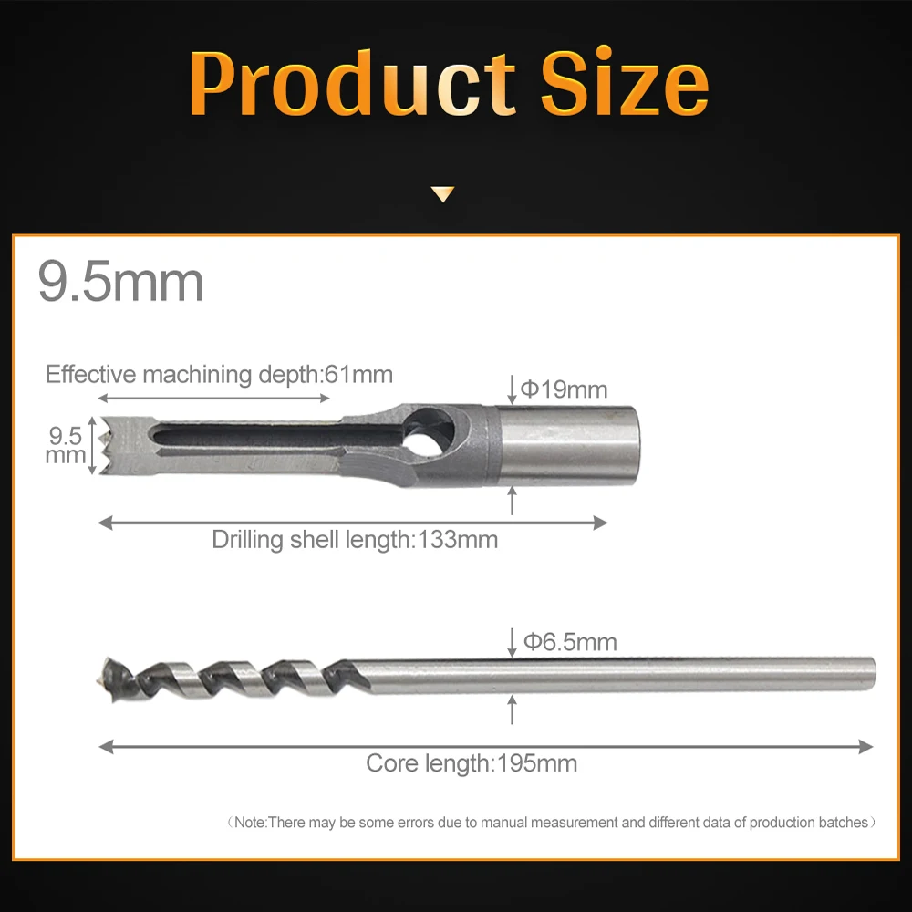 1 шт. 9 5 мм легированнаякнопка Сталь устройство для сверления квадратных