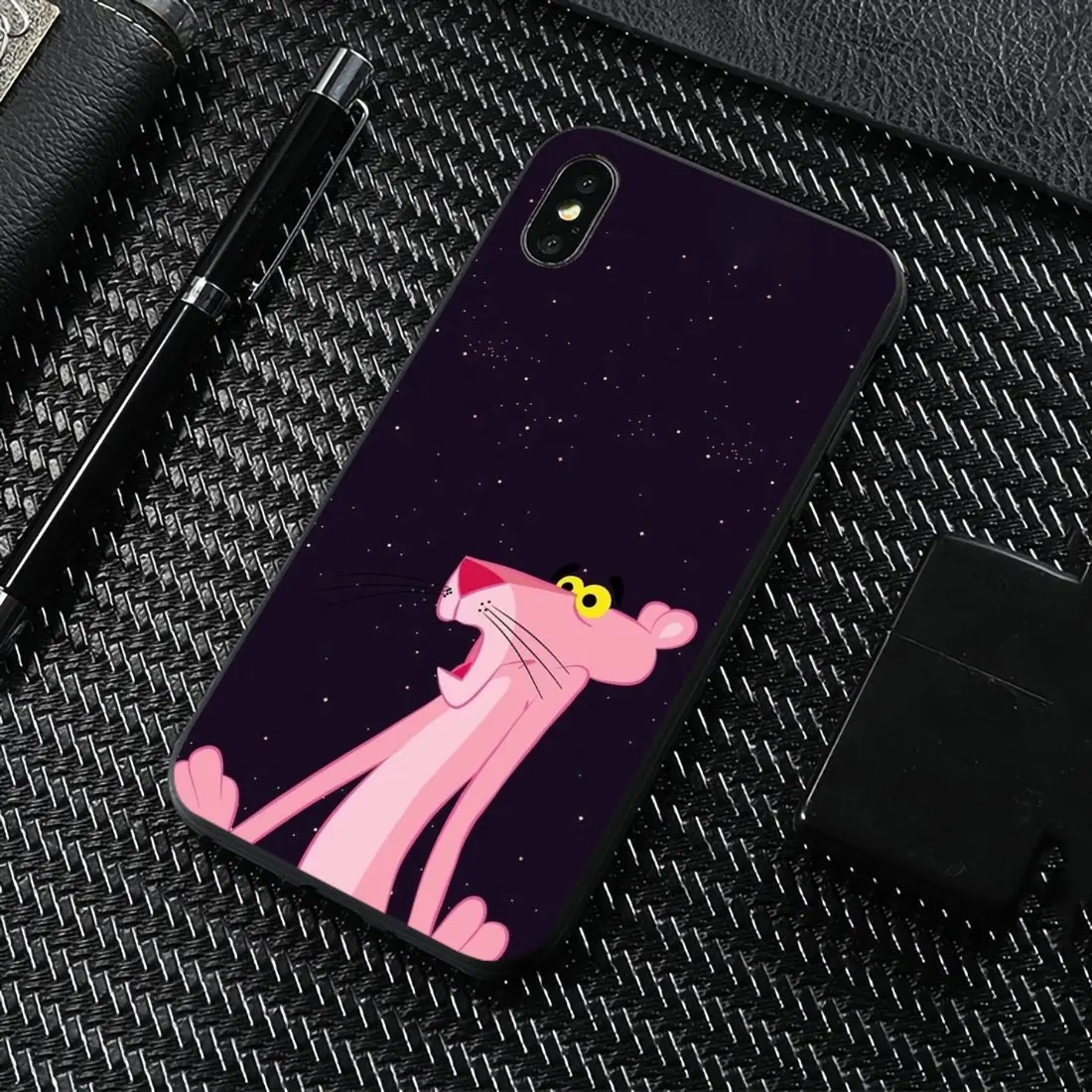 Силиконовый чехол для Samsung Galaxy Note 2 3 4 5 8 9 S2 S3 S4 S5 Mini S6 S7 Edge S8 S9 Plus Kawaii Розовая пантера