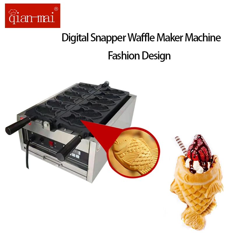 

Electric 6PCS Snapper Fish Waffle Maker Machine