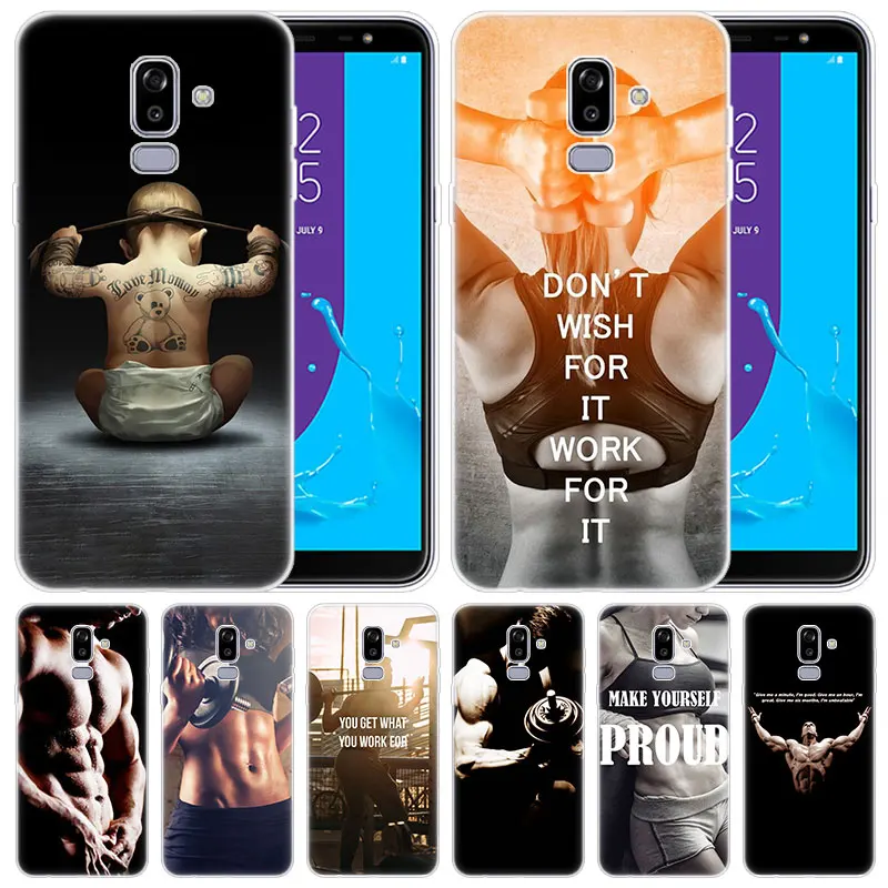 Популярный силиконовый чехол для фитнеса бодибилдинга мужчин и девочек Samsung Galaxy