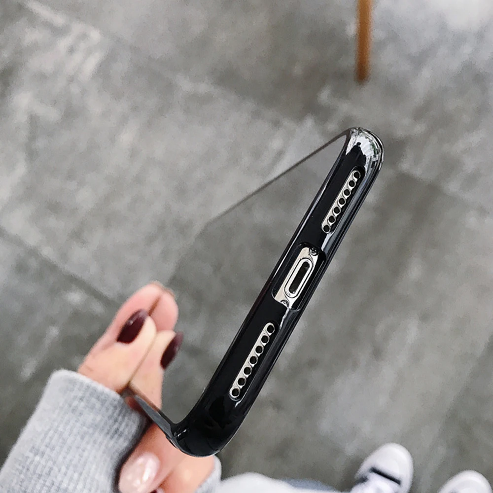 FDBRO New Full Mirror Silicone Case for iphone 7 8 6 6S Plus x 10 xr XS Pro MAX Bling Plating Soft TPU Drop proof Cover | Мобильные