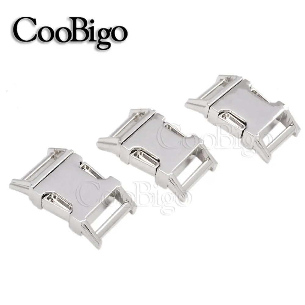 5 шт. металлические Контурные Изогнутые боковые пряжки 5/8 дюйма для браслета из