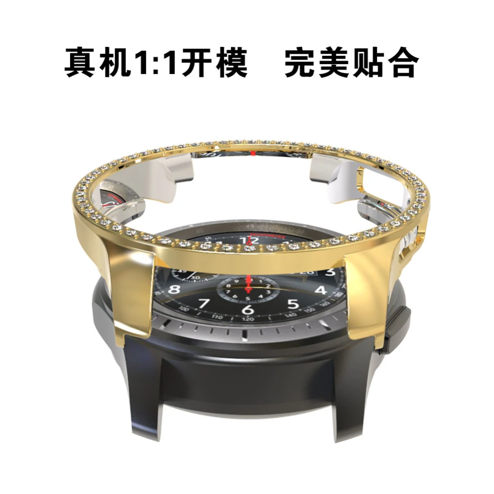 Чехол со стразами для samsung Galaxy Watch, 46 мм, 42 мм, бампер, аксессуары для умных часов, защитный корпус из поликарбоната, защитная рамка