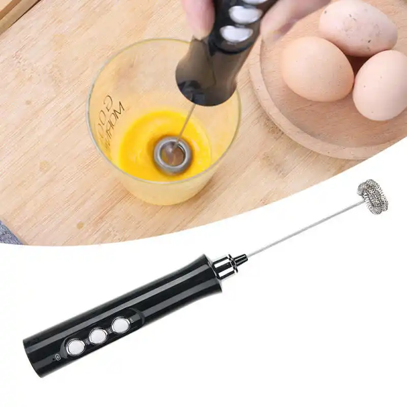 

3 Modes Automatic Milk Foamer Handheld Electric Blender Handheld Shaker Egg Beater Milk USB Charging