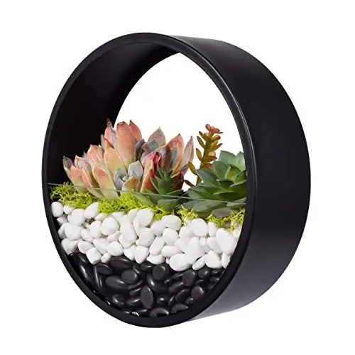 Современная круглая железная настенная ваза домашний декор для гостиной