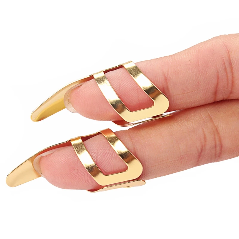 

5 Pcs Guitar Parts Guitar Finger Pick Plectrums Slide Stainless Steel for Banjo Ukulele