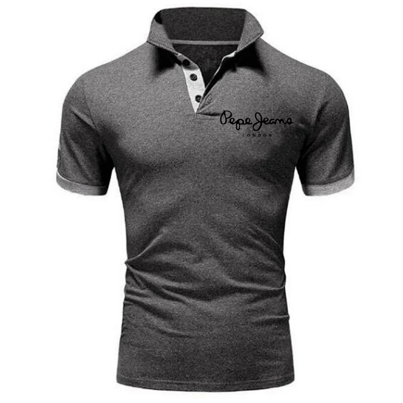 

2021 Summer Men's Quick-drying Polo Shirt Comfortable Slim Breathable Business Casual Short Sleeve Fitness Sports Polo Shirt S-5