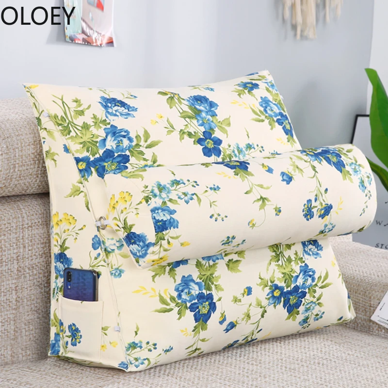 Большая задняя треугольная подушка для дивана сидения медитация летние подушки