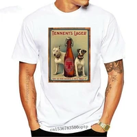 new men tshirt tennents vintage lager beer advertising print classic t shirt women t shirt tees top