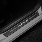 Стайлинг автомобиля 4 шт. порог двери автомобиля углеродное волокно накладка наклейка для Lexus RX 300 IS 250 300 GX 400 460 UX 200 NX LX GS ES
