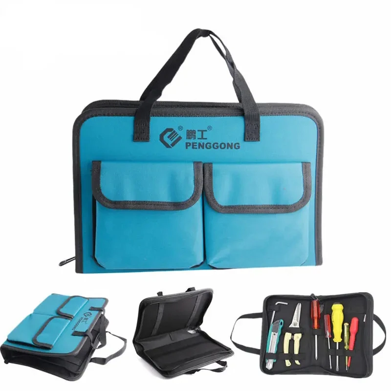 

Tool Bag 310*210*50mm Waterproof Electrician Oxford Canvas Handbag Organizer Tools