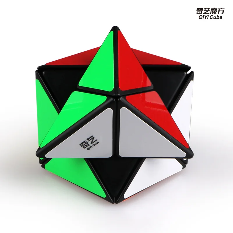 QiYi X магический куб студенческий интеллект Cubo Magico динозавр Stickerless Черный 56 мм скоростной куб Гладкий