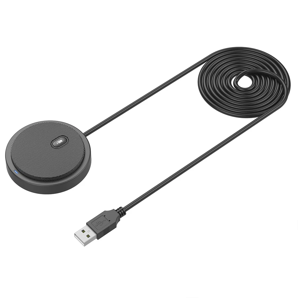 

Офисный нескользящий USB-микрофон для сетевых встреч, компьютерный портативный стерео-микрофон для конференц-конференций, дисков