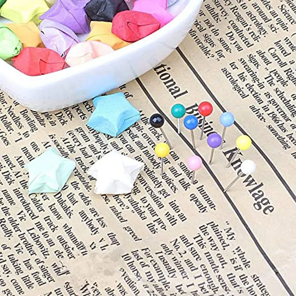 100 pieces Color pearlescent needle Bead Positioning Needle Sewing Beedle Stainless Steel Dressmaker Pins Diy Tool | Дом и сад
