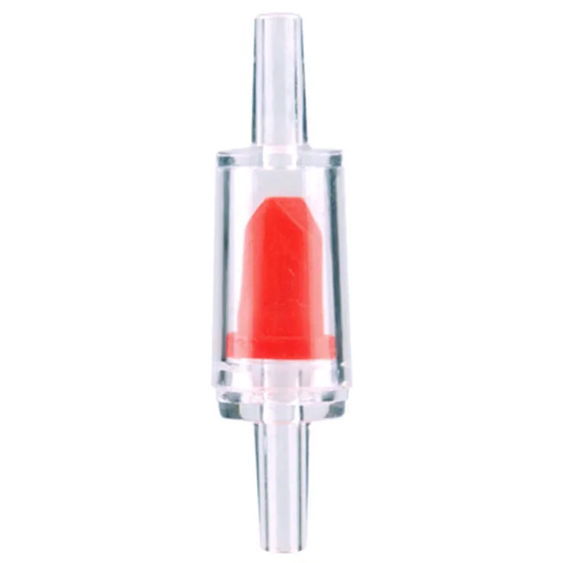 

Red 1Pcs Aquarium One Way Non-Return Check Valve Aquarium Air Pump Accessories Compatible with 4mm Air Pipe