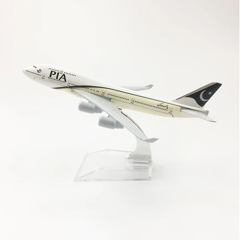 1/400 масштабный литой самолет Pakistan Airlines PIA Boeing 747 металлический Airbus Модель игрушки