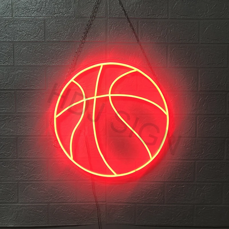 Basketball Logo INS Personalized Gift Custom LED neon sign Wall Decor For Bedroom Bar Store Club Display Light | Освещение
