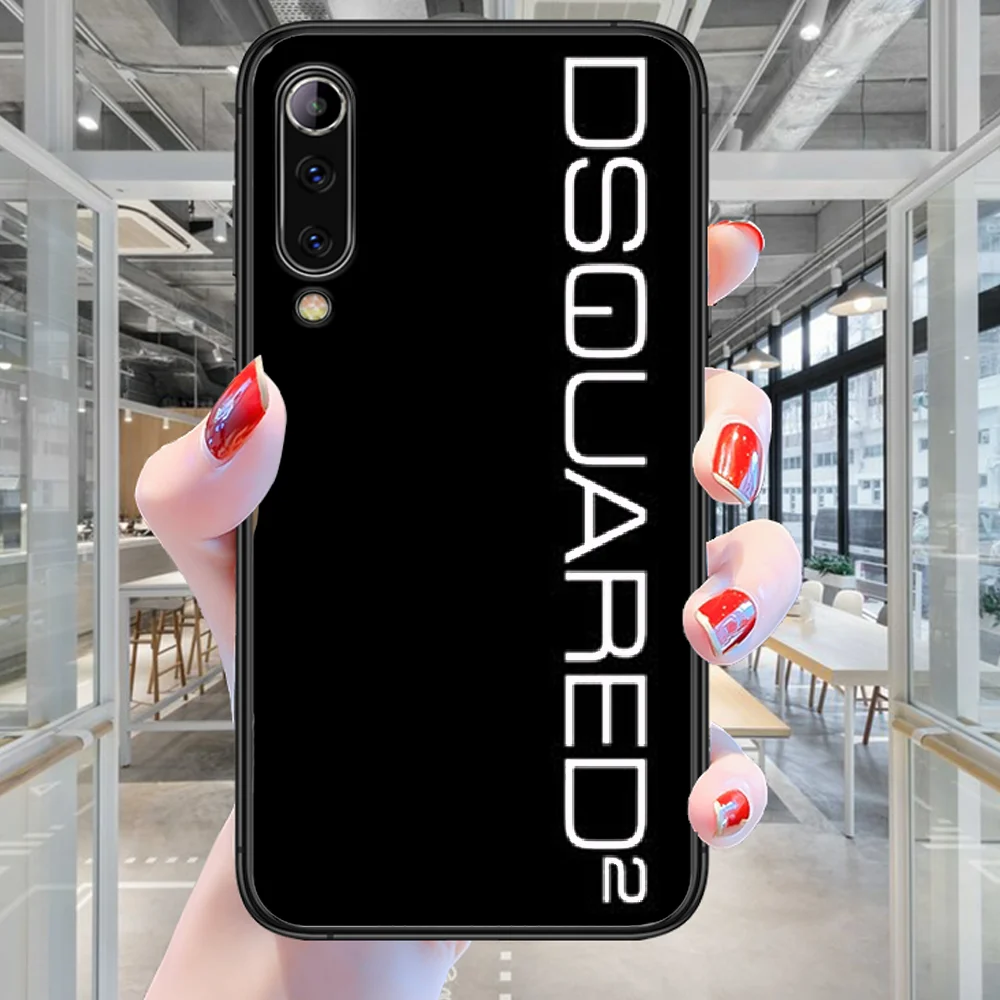 

Italian Luxury Brand DSQ2 Phone Case For Xiaomi Mi Note 10 A3 9 MAX 3 A2 8 9 Lite Pro Ultra black Etui Silicone Back Pretty