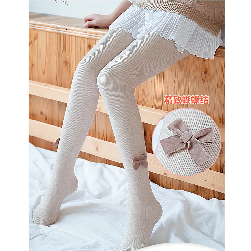 

Girls Leggings Bow Socks Wholesale Spring and Autumn Pantyhose Cotton Pantyhose