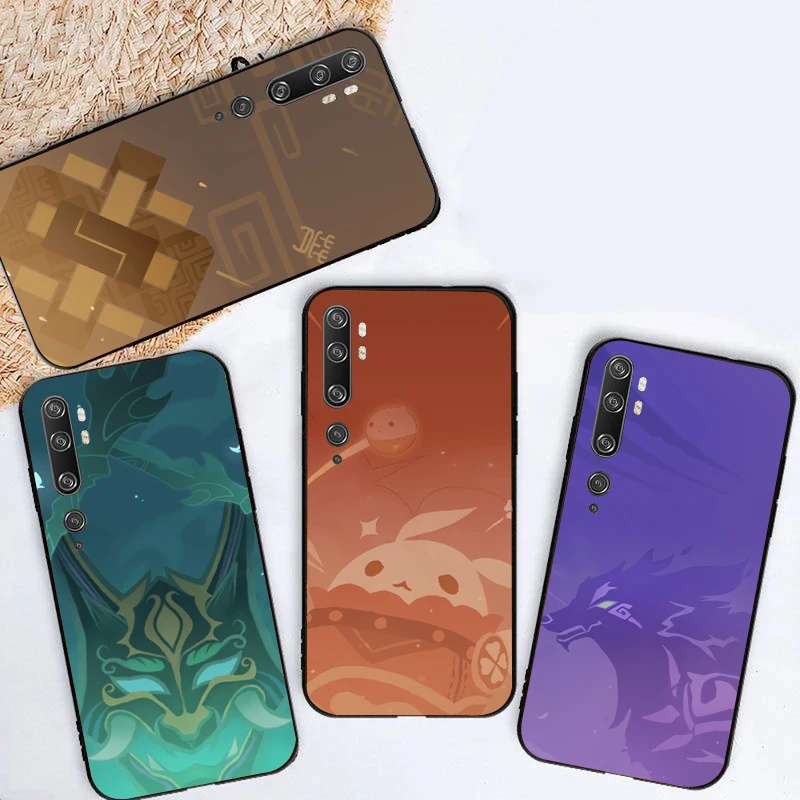 

Phone Case For Xiaomi Note 10 Lite Pro 10 11 Lite Pro Ultra 10S Genshin Impact Carcasa Soft TPU Cases Funda Coque