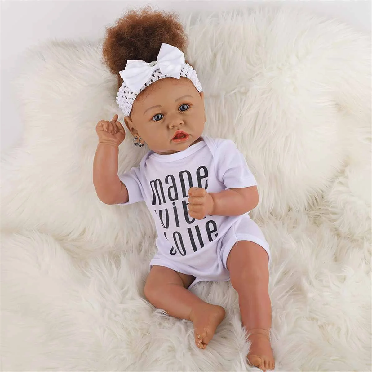 

58cm Alive Sleeping New Reborn Doll Baby Toy for Girl Special Gifts Full Body Soft Silicone Cotton Outfit High Quality Gift Box