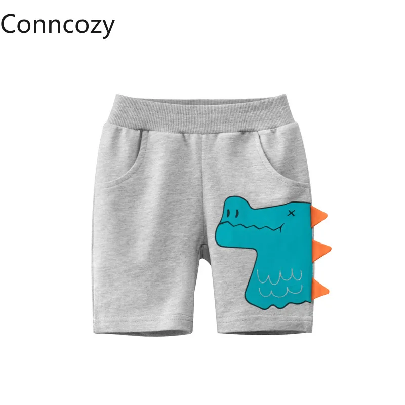 

100% Cotton Pants Boy Summer Clothes Korean Children's Clothing Baby Cartoon Print Dinosaur Bottoms Pants Baby Sports Short Pant